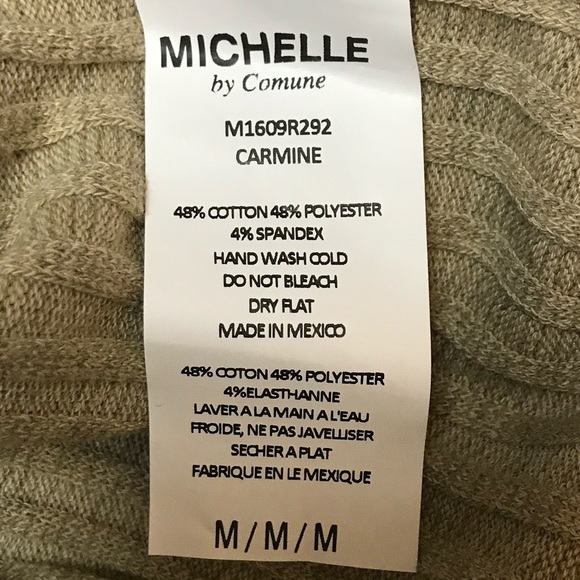 M//C Michelle by Commune Carmine dress NWT Medium Cozy Soft Career Bodycon - Picture 8 of 8